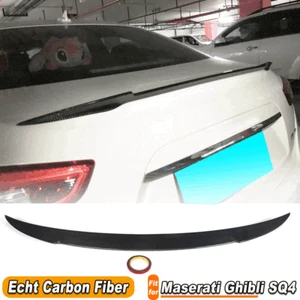 Für Maserati Ghibli M157 SQ4 2014-20 Carbon Heckspoiler Spoiler Heckflügel Lippe - Bild 1 von 12
