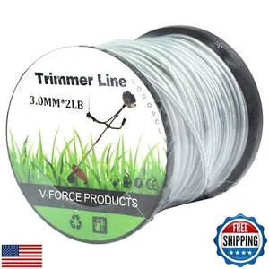 BGTOOL .120" Round Trimmer Line Universal Steel Wire Grass Trimmer Wire Rope - Picture 1 of 5