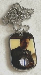 Jurassic World Fallen Kingdom Rage Spall Eli Mills Relic Dog Worn Shirt dog tag - Picture 1 of 4