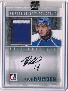 2012-13 ITG Superlative Prospect Plus Number NICK BAPTISTE Auto Patch RC Rare /9 - Picture 1 of 2