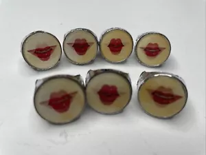 Vintage Lips Smile Kiss Flasher Flicker Ring (ONE RING) - Bild 1 von 15