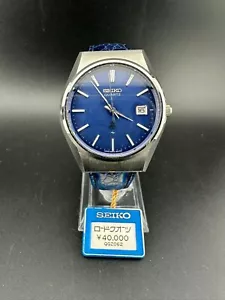 April 1976 Seiko Men's Blue Dial Date Quartz Watch 36mm 0842-8070 New Battery - Picture 1 of 13