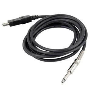 1/4'' USB to 6.3mm Jack Link Connection Instrument Adapter Cable For Guitar Bass - Picture 1 of 7