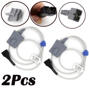 2Pcs Fit For N.o. nin Avant Adult Finger-tip SpO2 Sensor Probe pulse transducer - Picture 1 of 10