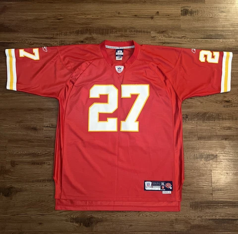 Reebok NFL Equipment XL Vintage KC Chiefs Jersey Larry Johnson #27 Cover