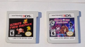 x 2 juegos Nintendo 3ds (Ultimate Nes Remix, Monster High) - Imagen 1 de 2