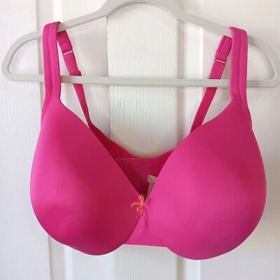 Sujetador para mujer Cacique rosa brillante/naranja ligeramente forrado cobertura completa talla 42DDD Foto 1 de 4