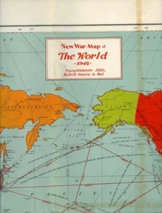 NEW WAR MAP 1942  - EXTREMELY RARE WARTIME EPHEMERA REF2631D - Picture 1 of 1