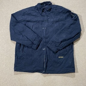 Nautica Jacket Mens XL Navy Blue NX2000 Brushed Shell Windbreaker Sailing USA - Picture 1 of 14