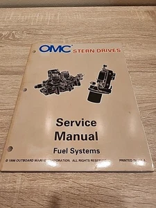 1996 OMC Outboard Stern Drives Fuel System Factory OEM Service Manual P/N 507284 - Picture 1 of 3