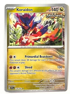 Koraidon 119/162 Non Holo Rare Deck Exclusive Temporal Forces Pokemon Near Mint - Picture 1 of 4