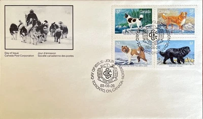 1988 FDC Canada - Canadian Native Dogs - Image 1 of 2