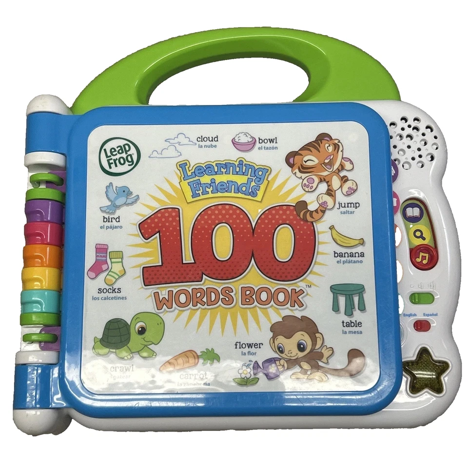 Leap Frog Learning Friends 100 Words Electronic Book English-Spanish - Image 1 of 1