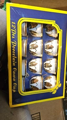 Кофейная чашка 12 шт. набор фарфор CAWA арабский/турецкий 2 унц قهوه فناجين عربيه любой - Изображение 1 из 4