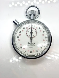 Hanhart Stop Watch 7 Jewels, Manual Wind, German Made, Works Great! - Picture 1 of 6