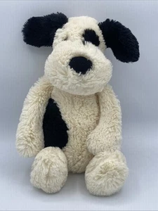 Juguete de peluche de peluche Jellycat Bashful blanco y crema para perro cachorro 12" - Imagen 1 de 8