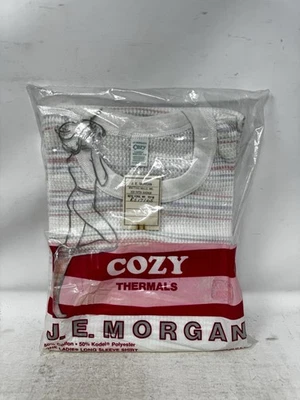 Vintage J.E Morgan Mills Women's Long Johns Thermal Long Sleeve Shirt Large - Image 1 of 3