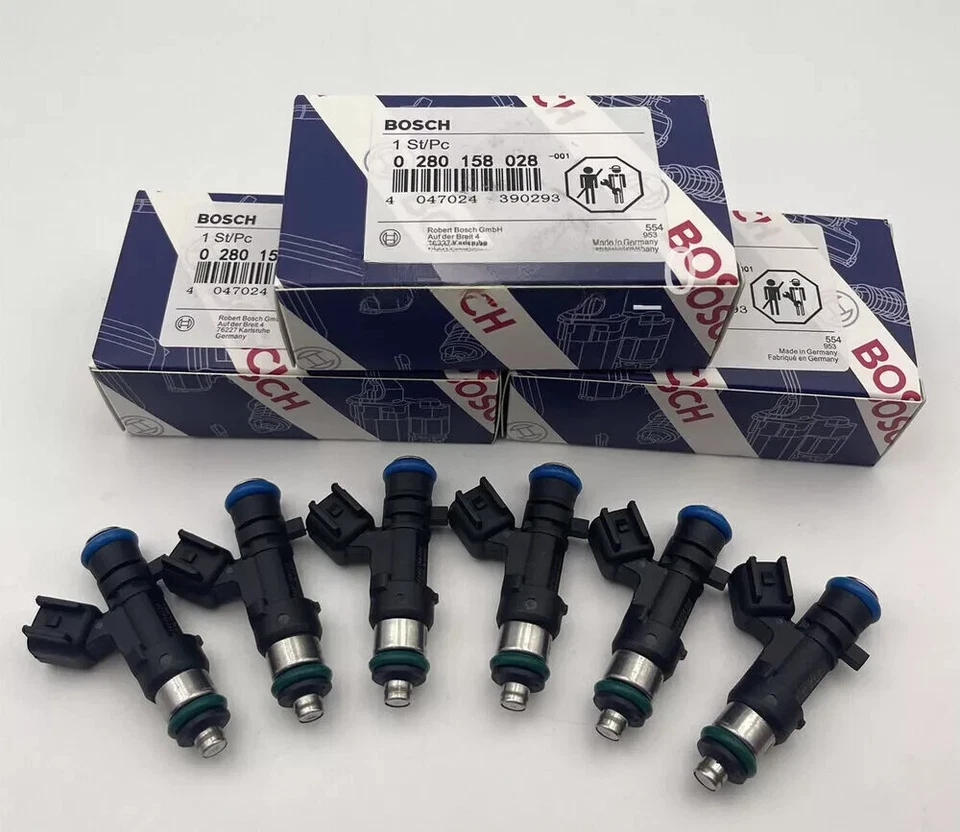 6X NEW Bosch Fuel Injectors Fits For 04-10 Chrysler Dodge 2.7L 3.5 3.8 4.0 Us Foto 1 de 4