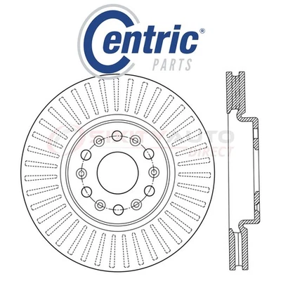 Centric Disc Brake Rotor for 2018 Buick Enclave 3.6L V6 - Kit Set Braking pv - Image 1 of 4