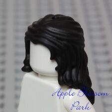 NEW Lego Female Minifig LONG BLACK HAIR - Girl Friends Short Braid Head Gear