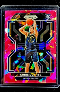 2021-22 Panini Prizm Pink Cracked Ice #315 Chris Duarte RC Rookie Indiana Pacers