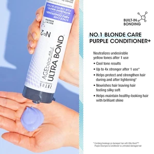 AGE Beautiful Ultra Bond No. 2 Conditioner Purple Conditioner Blonde Care 10 oz - Picture 1 of 4