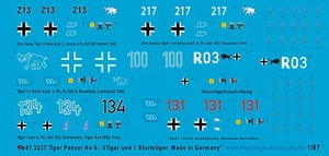 Peddinghaus 1/87 3237 Char Tigre N°6- 5 Et 1 Sturmtiger - Photo 1 sur 1