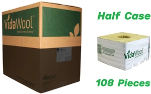 Premium Hydroponic Rockwool Grow Cubes Rapid Plant Growth Root Development - Picture 1 of 6