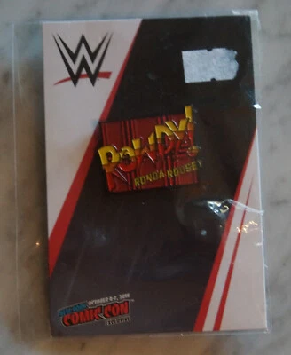 RONDA ROUSEY - ROWDY!  - WWE PIN - NY COMIC CON EXCLUSIVE - WWF - RODDY PIPER - Image 1 of 3