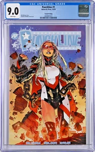 Punchline #1 CGC 9.0 (Oct 2018, Antarctic Press) Bill Williams, 2nd Printing - Picture 1 of 2