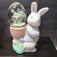 Midwest Imports Vintage  Bunny Waterglobe Figurine.