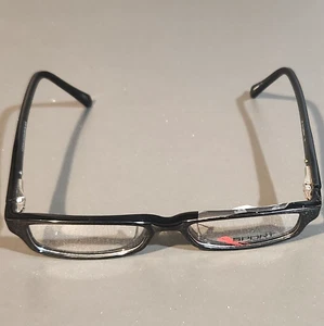 Dakota Smith Y-Sport Inverted Black 47-15-135 Full Rim Eyeglasses Frame 061 - Picture 1 of 4
