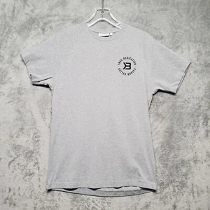 Better Bodies Gym Shirt Mens Medium Gray Tapered Tee True Dedication Shot Sleeve - Picture 1 of 11