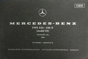 Catálogo de piezas Mercedes-Benz 220 220D 115 chasis 1970 [B] - Imagen 1 de 2