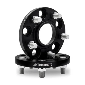 Mishimoto Wheel Spacers 5x114.3 66.1 25 M12 Black QX70 FOR 14 INFINITI - Picture 1 of 2
