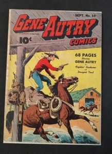 GENE AUTRY #10 Fawcett 1943 Comic Book Good - Picture 1 of 2