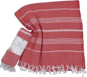 Turkish Beach Towel 100% Cotton Quick Dry, Sand Free, Lightweight, Large 36 x 71 - Picture 1 of 8