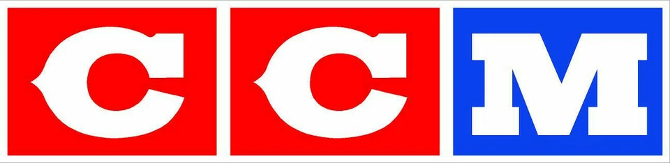 (2) Calcomanía Adhesiva CCM Hockey Clásica Vintage LAMINADA Roja 4" X 1" Foto 1 de 1