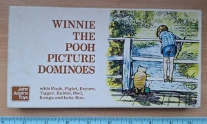 Vintage Winnie the Pooh Picture Dominoes - Tigger, Pooh, Eeyore, Rabbit, etc... - Picture 1 of 4