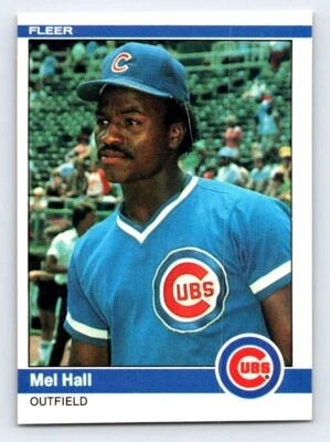 1984 Fleer - #493 Mel Hall - Image 1 of 2