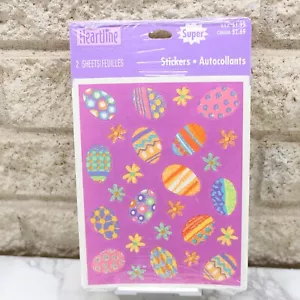 Easter Eggs Super Stickers Vintage Hallmark 2 Sheets #2 - Picture 1 of 2