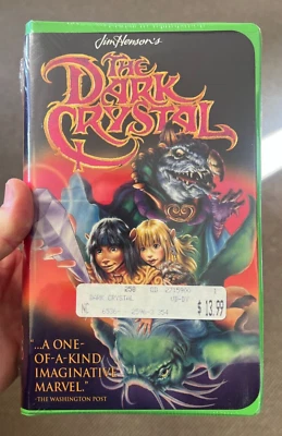 The Dark Crystal VHS 1994 Jim Henson Factory Sealed New w Price Tag Great Cond.! Foto 1 de 4