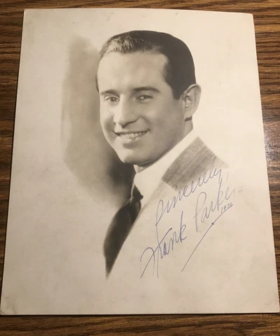 Frank Parker Signed Photo Singer Actor W/ Jack Benny George Burns Radio TV Shows Cover