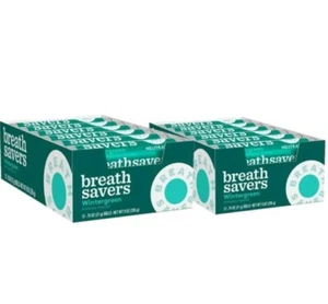 BREATH SAVERS WINTERGREEN Sugar Free Breath Mints Rolls, 0.75 Oz. (24 Count) - Picture 1 of 3