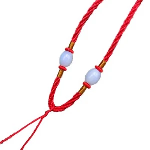 Collar de cuerda ajustable tejido a mano trenzado buena suerte 20 piezas para colgantes de jade - Imagen 1 de 9