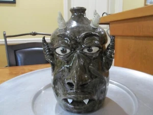 WAYNE HEWELL DEVIL FACE JUG-HAS SOME UNIQUE FEATURES. - Picture 1 of 9