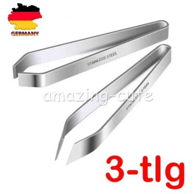 3 Stück Edelstahl Grätenpinzette Fischpinzette Grätenzange Fischgräten Pinzette - Bild 1 von 4