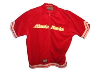 Atlanta Hawks Jacket NBA Basketball Size XXL 2XL Red Yellow White Vintage (O) - Picture 1 of 12