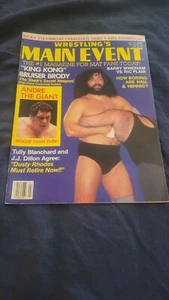 1986 Main Event wrestling magazine High Grade Bruiser Brody poster attached - Picture 1 of 12