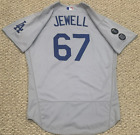 JEWELL SIZE 46 #67 2021 road Los Angeles Dodgers game jersey issued MLB "2" "20"